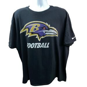 Baltimore Ravens Nike NFL Short Sleeve Shirt Men's Black 3XL